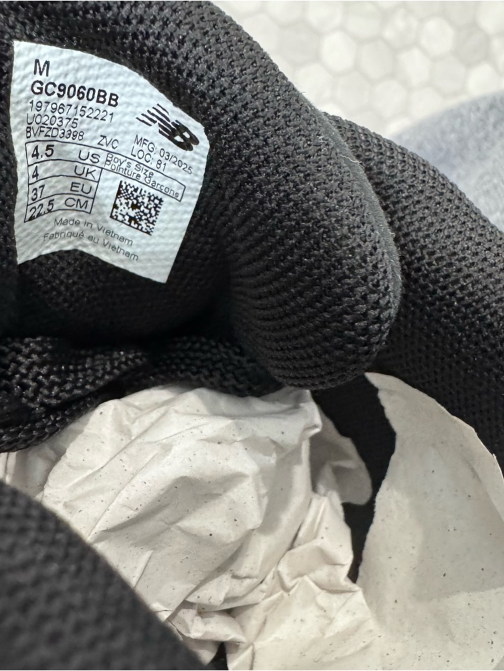 New Balance 9060 black sneakers youth - Picture 8 of 8